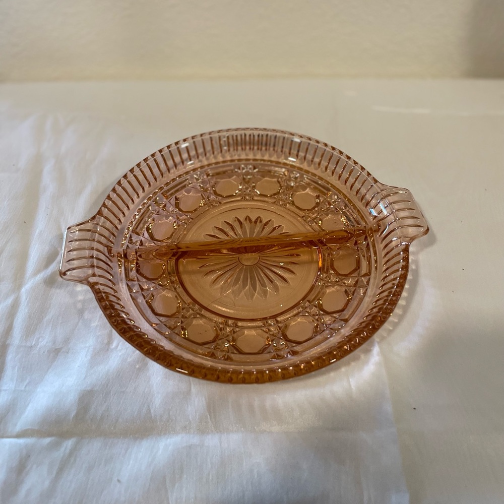 Pink Windsor Candy Dish by Indiana Glass